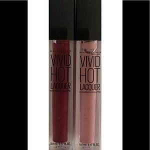 2PK Maybelline Vivid Hot Lacquer Shades #66 & 76